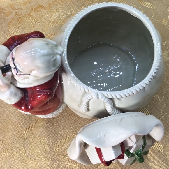 RARE Vintage Gibson Greeting Cards ~ Ceramic Santa Candy Dish w/ Original Box - Picture 5 of 12